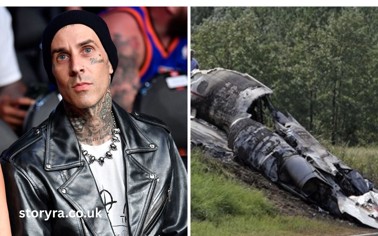 travis barker plane crash